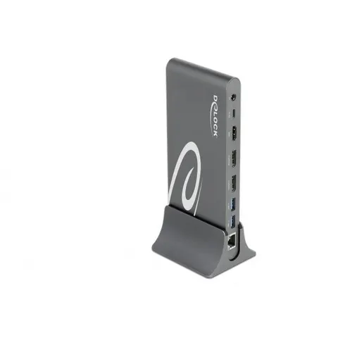 DELOCK USB Type-C DP 1.4 Dockingstation – Grau – Bild 2