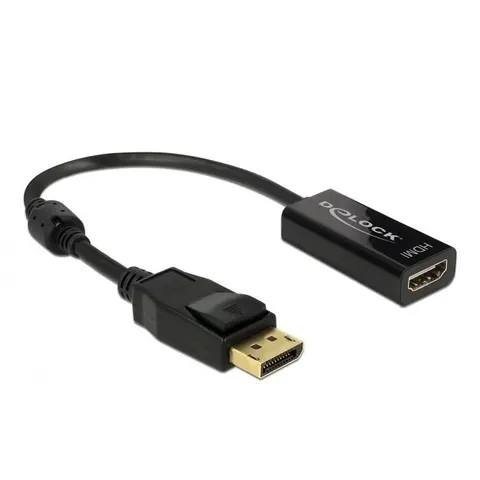 DELOCK Adapterkabel DP 1.2 Stecker HDMI – Schwarz – Bild 2