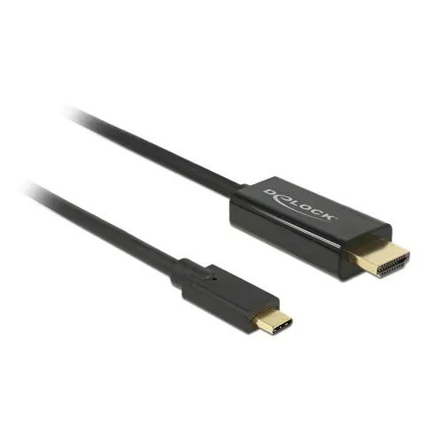 DeLOCK Kabel USB Type-C zu HDMI 1m – Schwarz – Bild 3