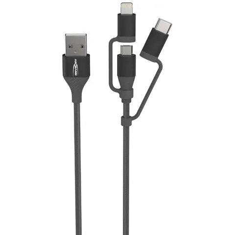ANSMANN USB 3in1 Daten-/Ladekabel, 120 cm – Bild 2
