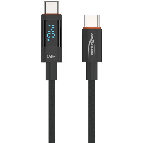 ANSMANN Daten- & Ladekabel mit Display, USB-C - USB-C, 1,2 m – Bild 2