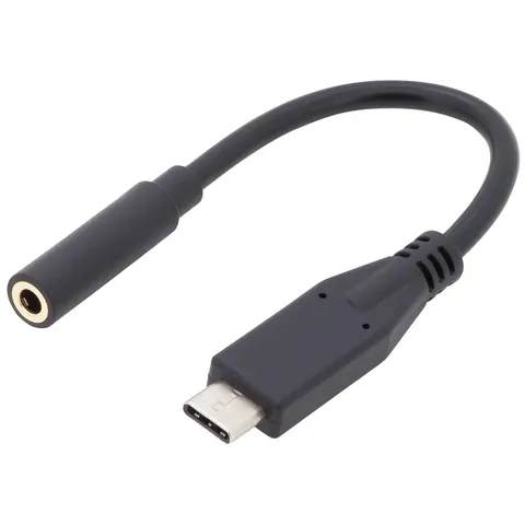 DIGITUS USB Type-C Audio Adapterkabel, 0,2 m, schwarz – Bild 4