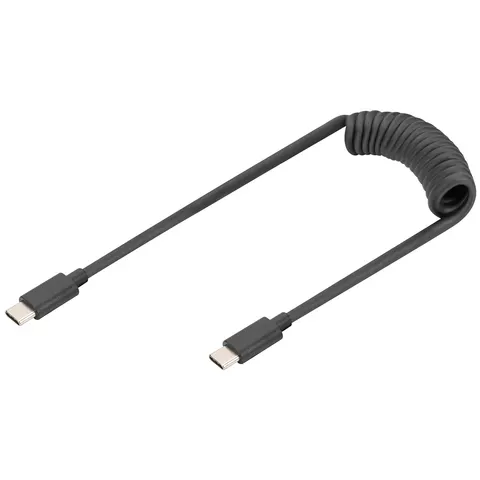 Digitus USB 2.0 - USB - C auf USB - C Spiralkabel – Bild 4