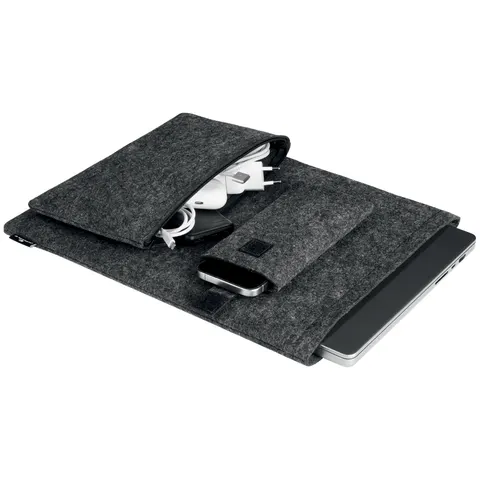 DURABLE Laptophülle MultiBag EFFECT, 16,4, , PET-Filz, grau – Bild 2