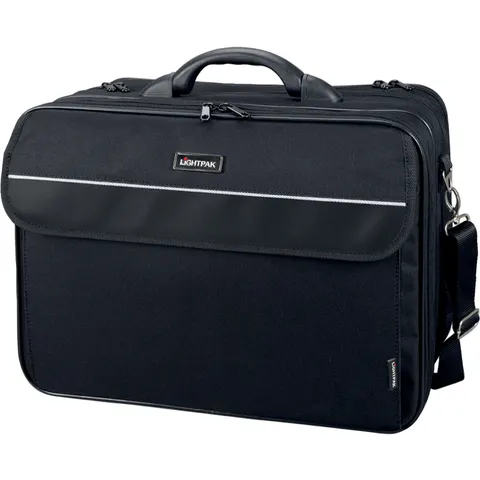 LiGHTPAK Notebook-Tasche , CORNICHE, , aus Nylon, schwarz – Bild 2