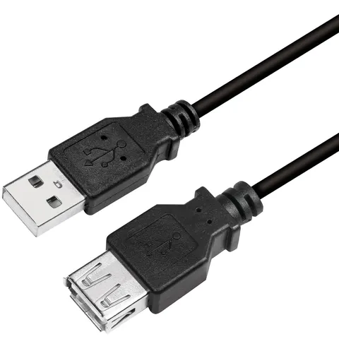 Logilink USB Kabel A -> A St/Bu 2m grau – Bild 3
