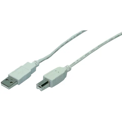 Logilink USB Kabel A -> B St/St 1.80m grau – Bild 3