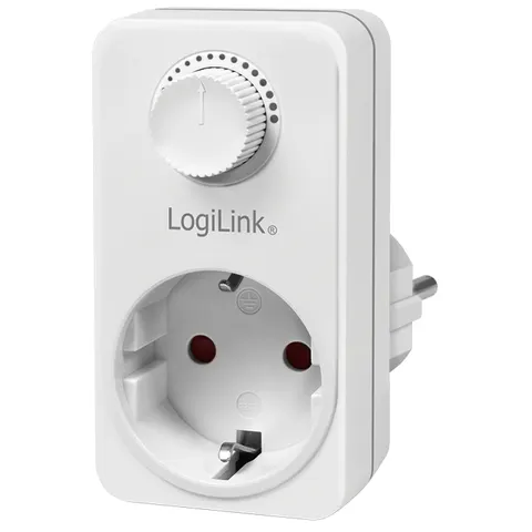 LogiLink Adapterstecker mit Dimmer, weiß – Bild 3