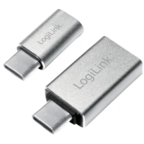 LogiLink USB-C Adapter-Set, 2-teilig, silber – Bild 3