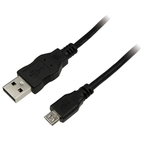 Logilink USB Kabel A -> Micro B Stecker 2.0 1,80m schwarz – Bild 3