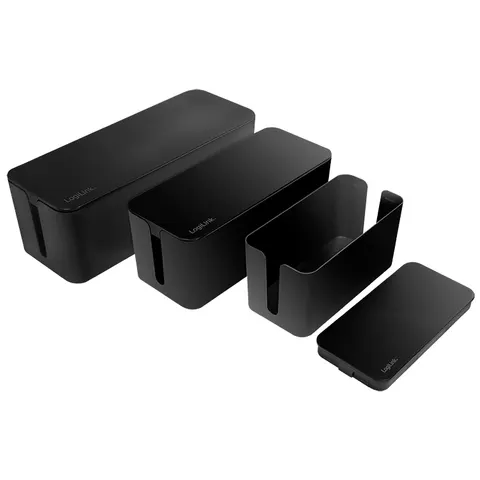LogiLink Kabelbox-Set, 3 Größen, schwarz – Bild 2