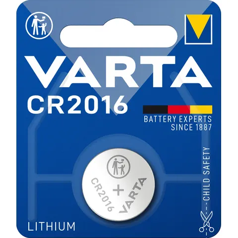 VARTA Lithium Knopfzelle CR2016 – Bild 2