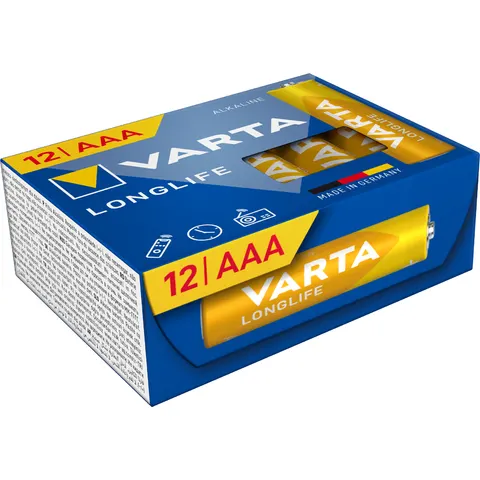 VARTA Longlife AAA Cube Pack12 – gelb – Bild 2