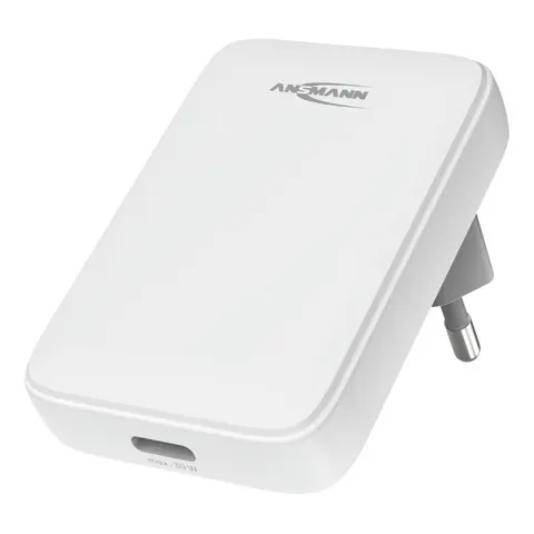 ANSMANN USB-Steckdosenadapter 130PD, flach, weiß – Bild 2