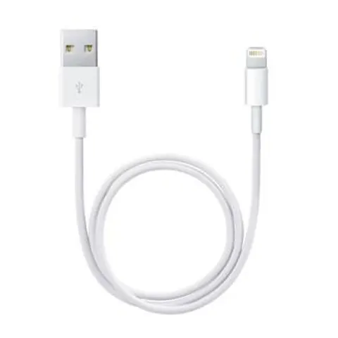 Apple Lightning auf USB 0,5m, weiß – Bild 3