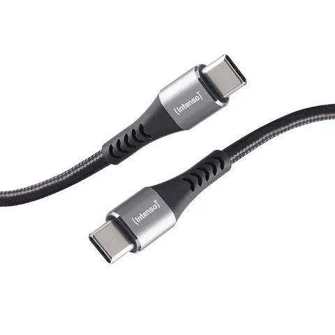 Intenso Charging / Data Cable C315C Nylon black – Schwarz – Bild 3
