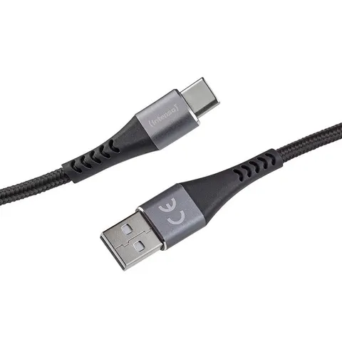 Intenso Charging / Data Cable A315C Nylon black – Schwarz – Bild 3