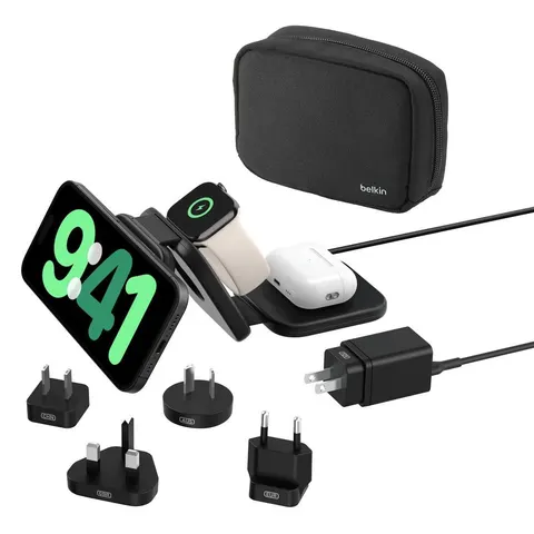 Belkin magnetische Reiseladestation mit Power Adapter – Bild 4