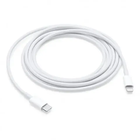 Apple Lightning auf USB-C Kabel 2m, weiß – Bild 2