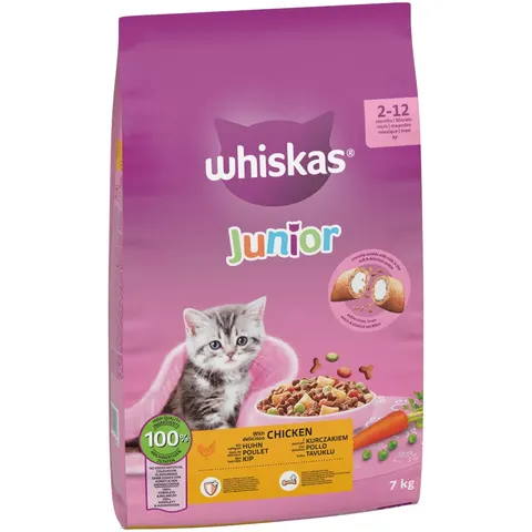 Whiskas Junior frango - 7 kg – imagen 2