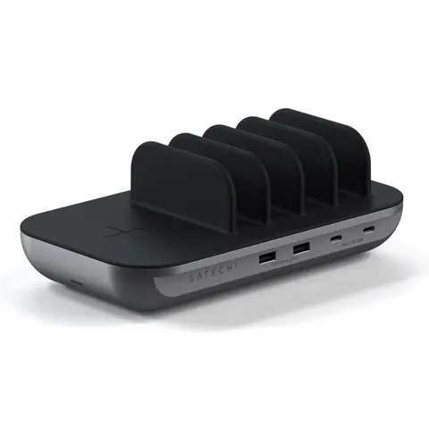 Satechi Multi-Device Lade Dock (4 in 1) – Grau – Bild 2