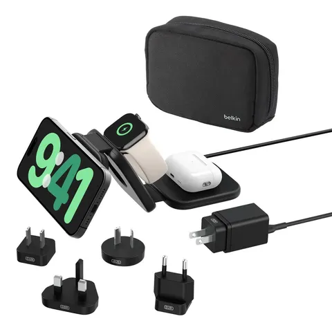 Belkin magnetische Reiseladestation mit Power Adapter – Bild 2