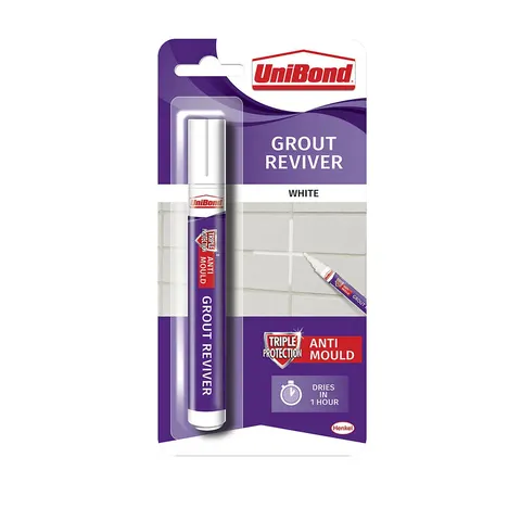 Unibond Tile Grout Reviver Pen – White – image 2
