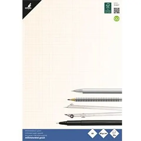KANGARO 5595 - Graph paper, A3, 25 sheets – image 2