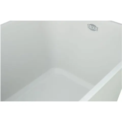 Katzentoilette TRIXIE "Pavo mit hohem Rand 44 x 32 x 55 cm", weiss (grau), B:44cm H:32cm L:55cm, Tiertoiletten, Katzentoilette grau B/H/L: 44cm x 32cm x 55cm – bunt – Bild 2
