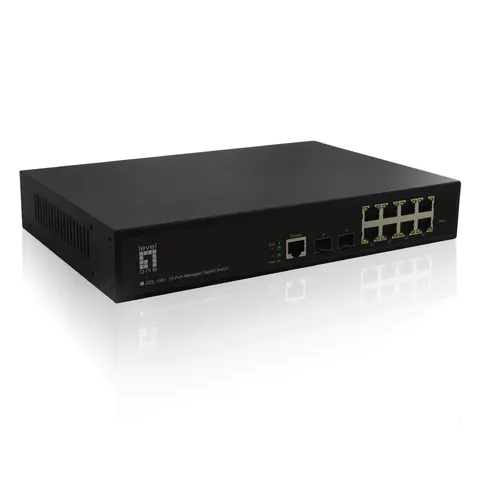 LevelOne Switch 8xGE/2xSFP 19" Managed L2 – Bild 3