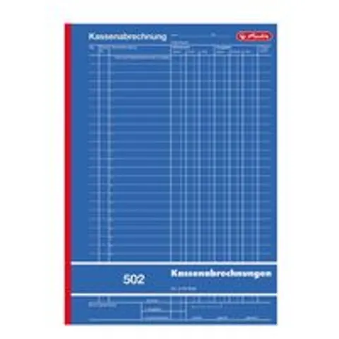 herlitz Formularbuch , Kassenabrechnung 502, , DIN A4 – Bild 2