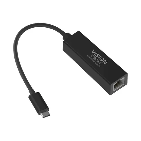 Vision TC-USBCETH/BL - Netzwerkadapter - USB-C 3.1 – Bild 2