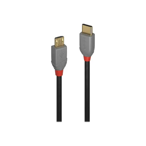 LINDY USB 2.0 Kabel Typ C/Micro-B Anthra Line M/M 2m – Bild 3