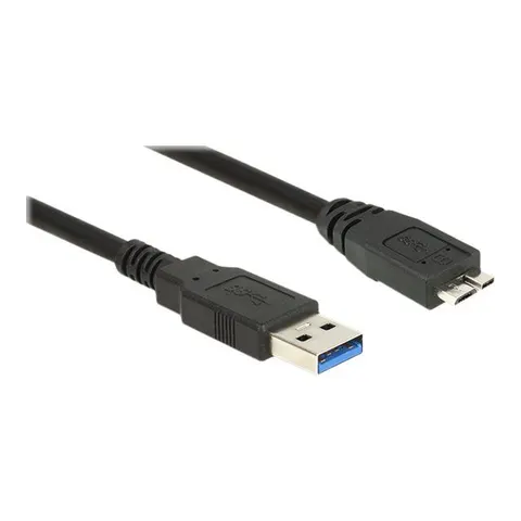 DELOCK Kabel USB 3.0 Typ-A>Micro-B 0,5m – Schwarz – Bild 3