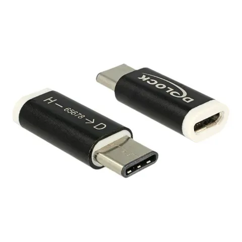 Delock USB-Adapter - USB-C (M) bis Micro-USB Typ B (W) – 656783 – Bild 3
