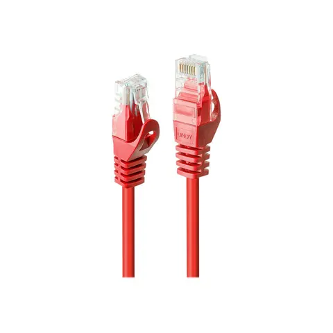 LINDY Patchkabel Cat6 U/UTP Basic rot 3.00m – Bild 2