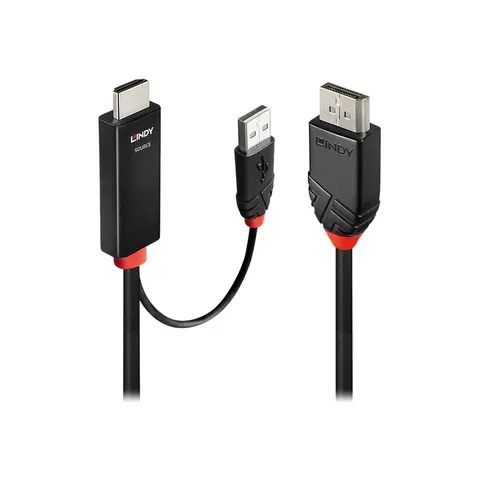 LINDY HDMI an DisplayPort Adapterkabel 2m – Bild 2