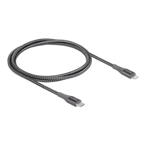 Delock Daten- und Ladekabel USB Type-C,lightning, grau 1m – Bild 3
