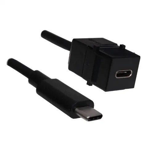 Bachmann Keystone USB-C 3.1 Modul PD 60W Buchse/Stecker – Bild 2