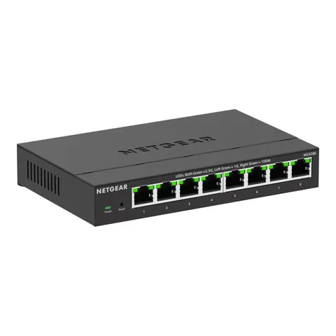 NETGEAR MS308E Unmanaged Switch 8x 2.5G Ethernet – Schwarz – Bild 5