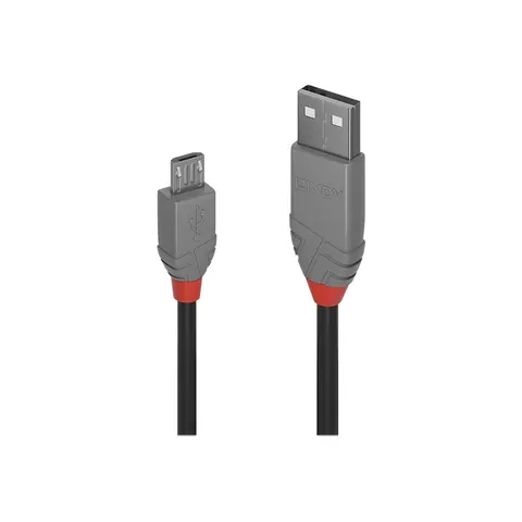 LINDY USB 2.0 Kabel Typ A/Micro-B Anthra Line M/M 2m – Bild 3