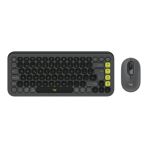 Logitech POP ICON COMBO, Grafit/Grün, Bluetooth, Deutsch – Bild 4