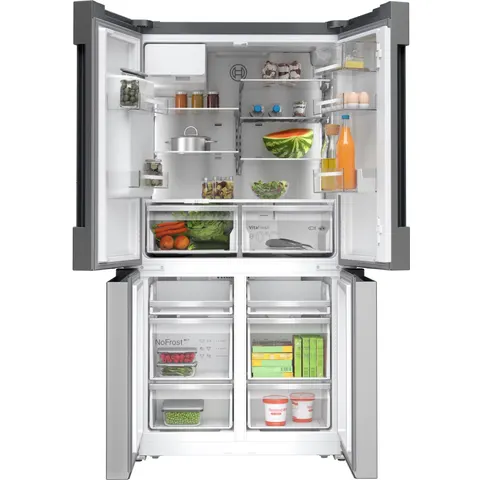 Bosch KFD96APEA Multi Door Kühl- / Gefrierkombination SER6 EEK: E Voll-NF 39 dB 327 kWh/a direkter – edelstahl – Bild 3