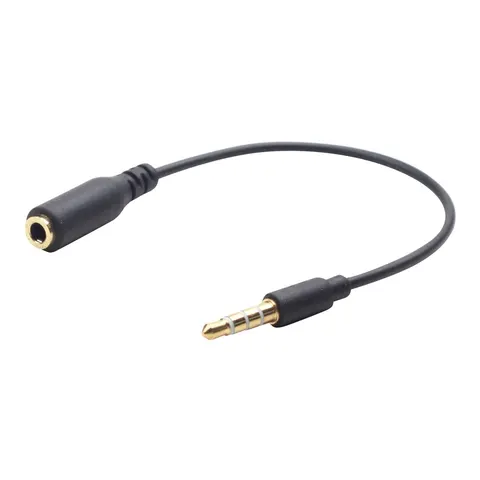 gembird 3,5mm Audio Crossover Adapterkabel, schwarz – Bild 2