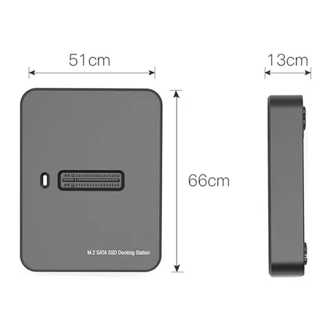 gembird Desktop-USB-Typ-C-M.2-SATA- Dockingstation, schw. – Bild 3