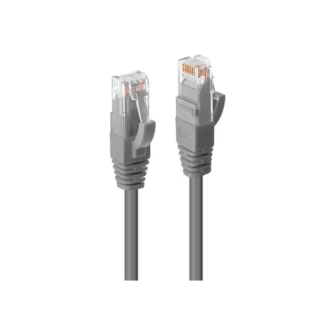 LINDY Patchkabel Cat6 UTP Premium grau 1.00m – Bild 2