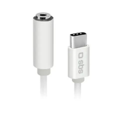 Adapter mit Klinkenbuchse und Typ-C-Stecker, Weiß – Bild 2