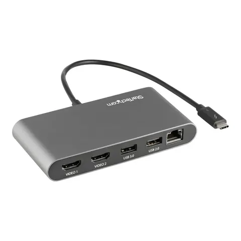 StarTech.com Thunderbolt 3 Mini Dock - Mobile TB3-Dockingstation mit dual Monitoren, HDMI 4K 60 Hz – Bild 2