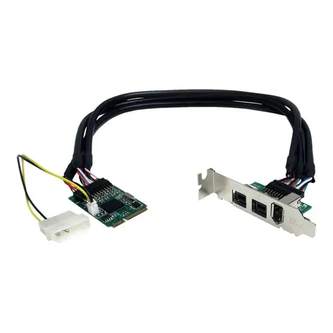 StarTech.com 3 Port 2b 1a 1394 Mini PCI Express FireWire-Kartenadapter – Bild 2
