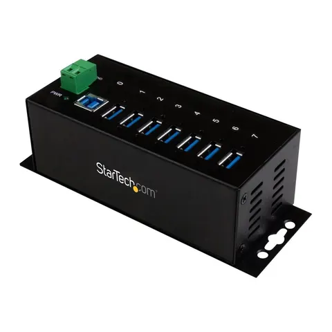STARTECH 7 Port rugged mountable – Schwarz – Bild 2